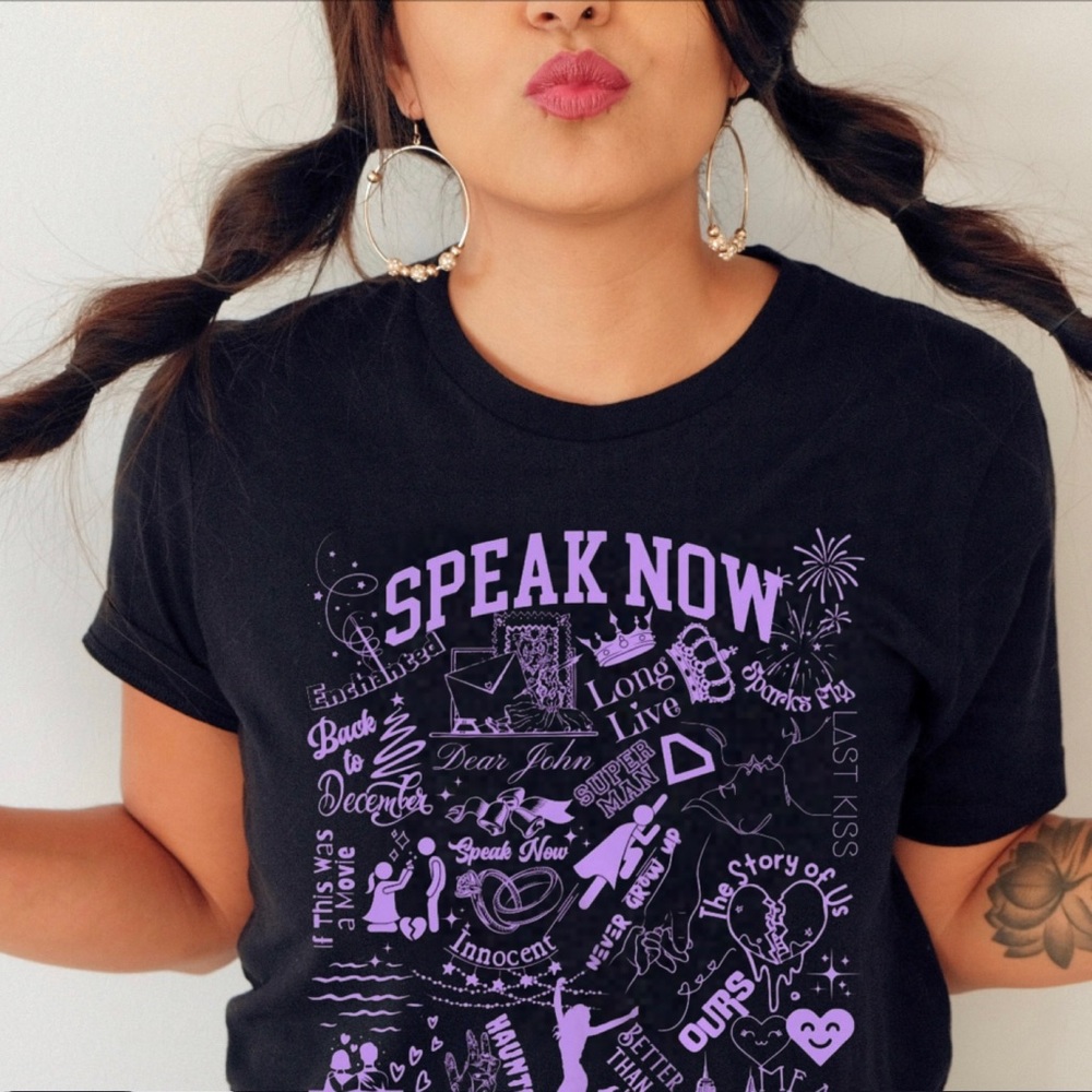 Taylor Swift Speak Now Graphic Short Sleeve Tee Size XL